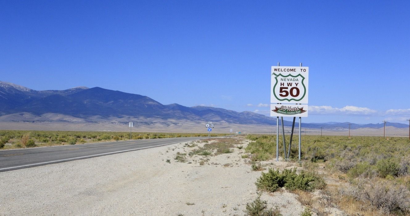 US 50 em Nevada, a estrada mais solitária da América