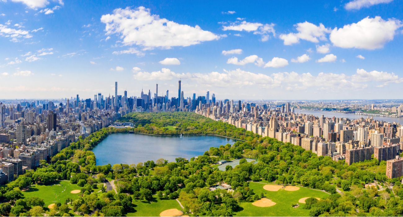 Vista do Central Park e NYC