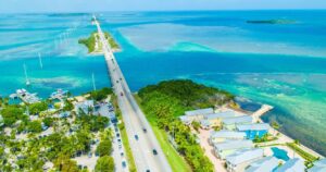 a bridge to florida's beach islands