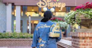 disney 50th anniversary celebration apparel and gold backpack