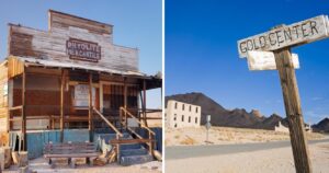 the abandoned mining town of rhyolite, nevada