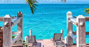Dock view, Oceanfront Villa, Turks and Caicos