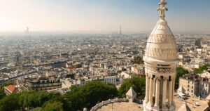 views of paris from the top of Sacré Coeur