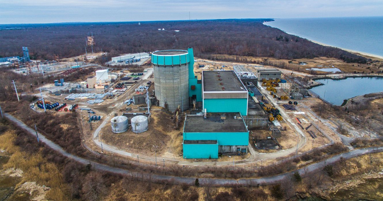 Usina Nuclear Shoreham em Long Island, NY