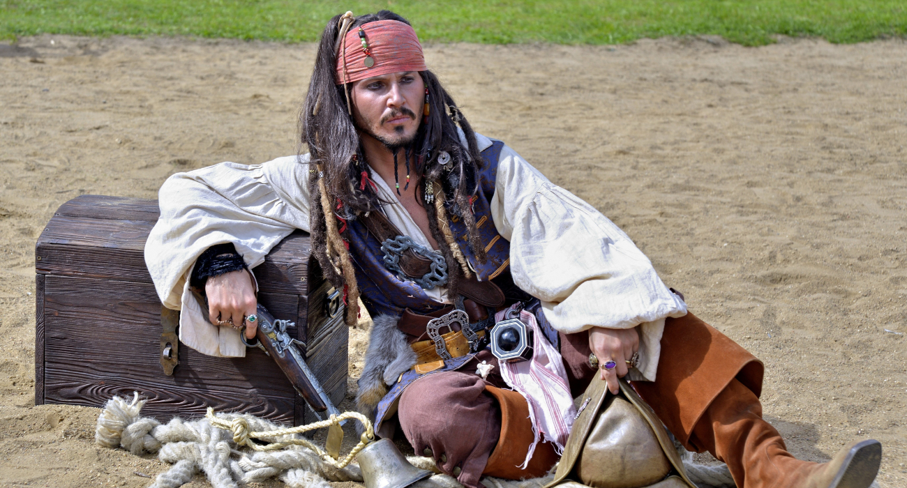 Piratas.  Capitão Jack Sparrow