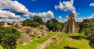 the pyramids of tikal, the largest mayan city