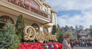 Dollywood theme park in the city of Pigeon Forge