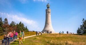 The tower at Mount Greylock in Massachusetts