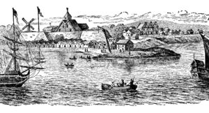 Illustration of Dutch New Amsterdam