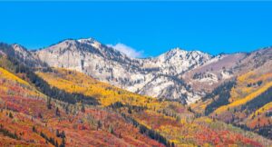 Panoramic view of Wasatch mountain state park