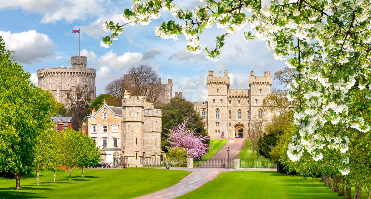Castelo de Windsor na primavera, Londres