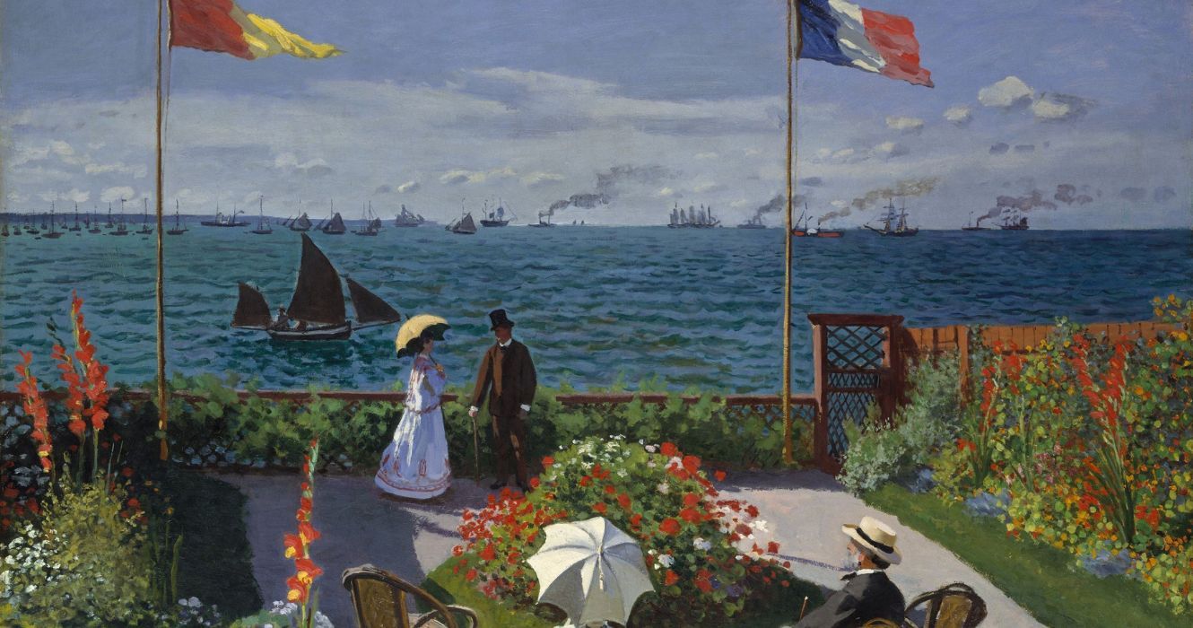 Jardim em Sainte-Adresse de Claude Monet