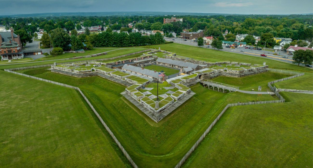 Fort Stanwix reconstruído em Roma, Nova York
