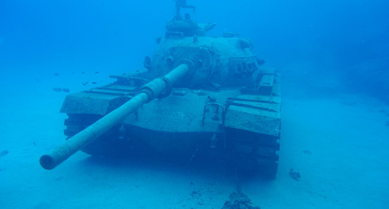 Tanque de um museu subaquático
