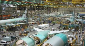 Boeing 777 jets at its Everett factory