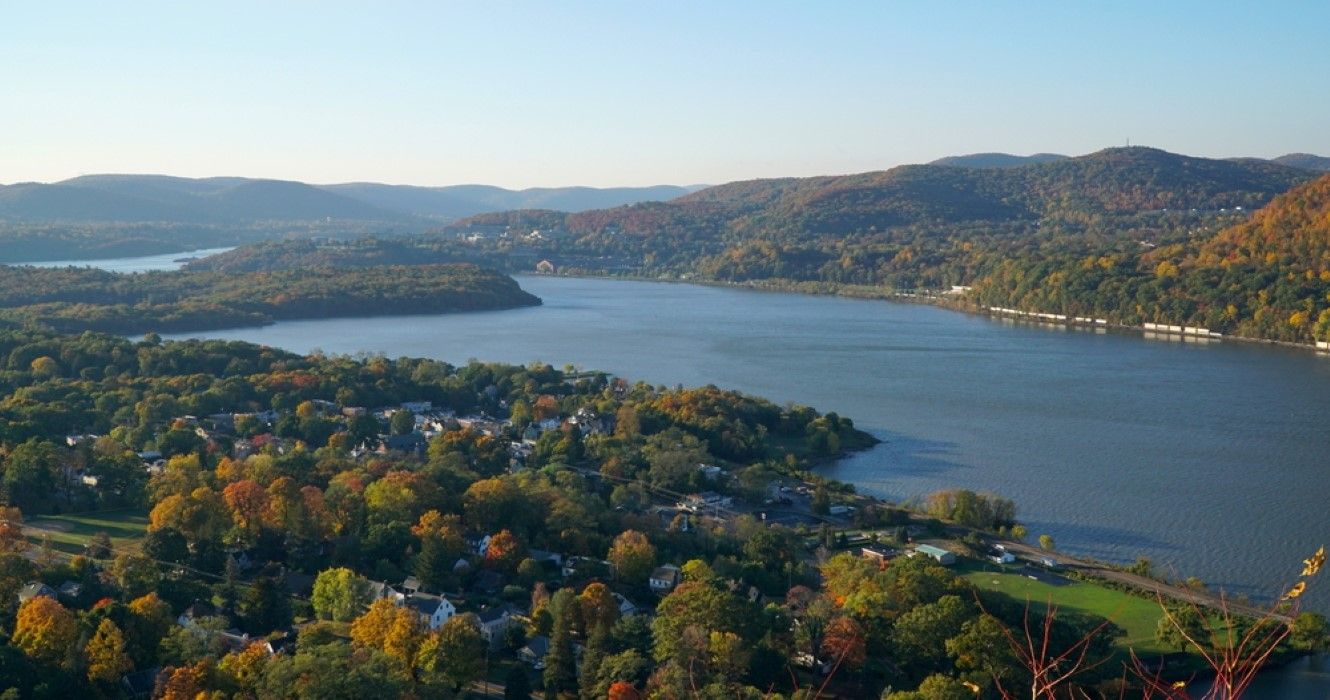 Vista panorâmica do vale do Rio Hudson