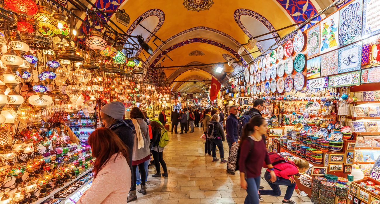 Grande Bazar Em Istambul