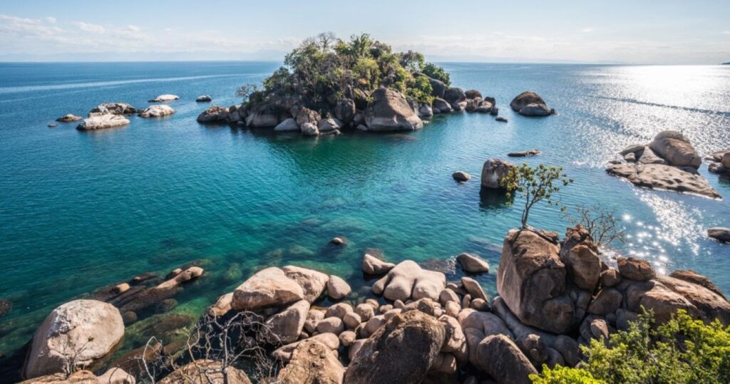 Otter Point at Cape Maclear, Lake Malawi