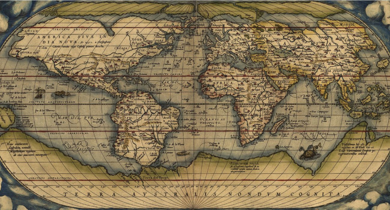 Mapa do Velho Mundo, Terra Australis