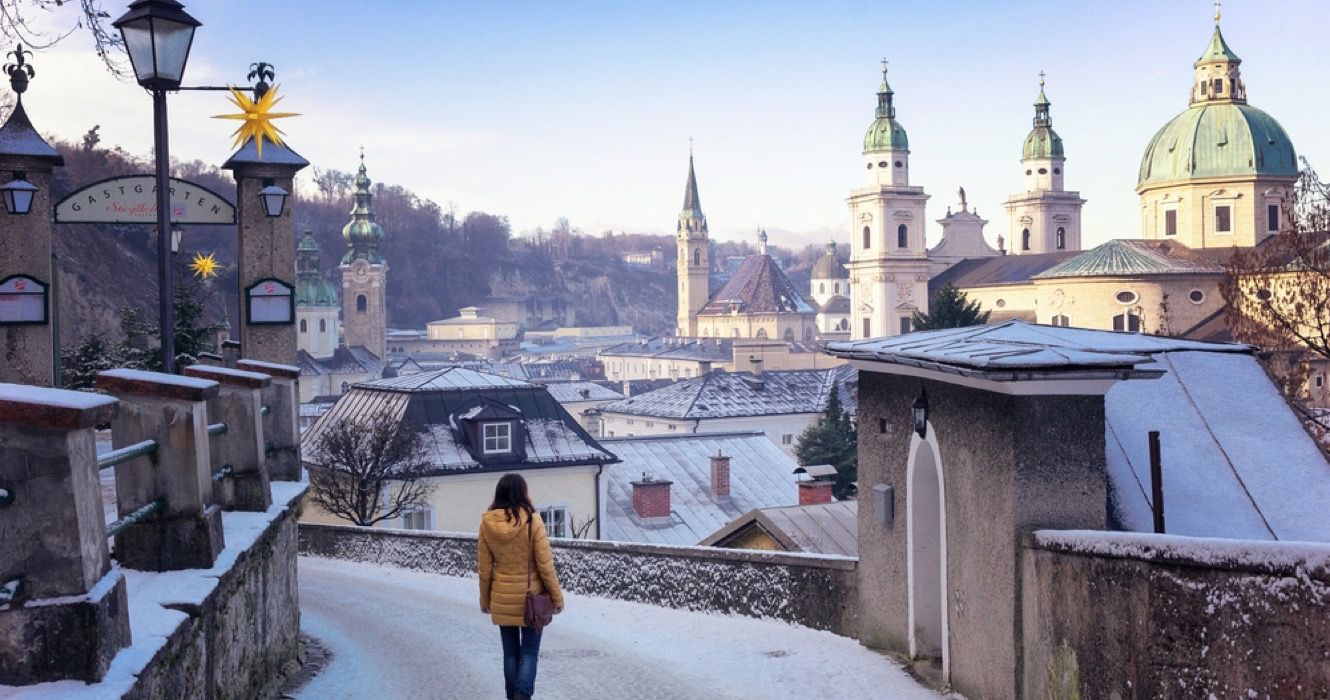 Salzburg, Áustria no inverno
